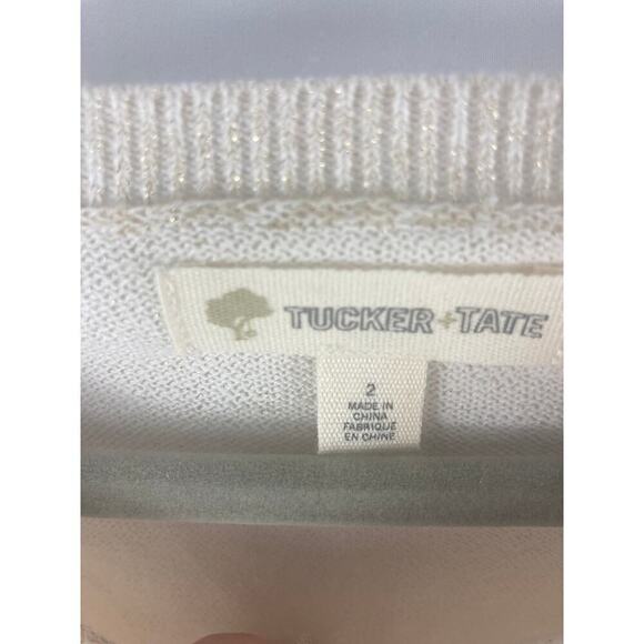 NWT Tucker + Tate Holiday Sparkle button up sweater 2 - Picture 2 of 3